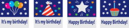 Birthday Stickers 4