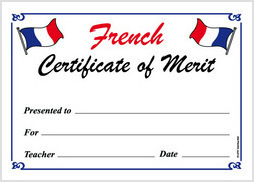 Merit Certificate in English