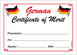 Merit Certificate in English