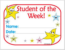 Student of the Week Certificate