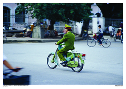 Moped rider