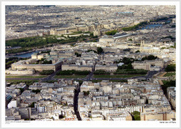 Aerial view of Paris