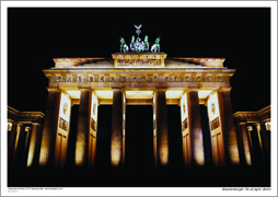 Brandenburger Tor at night, Berlin