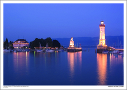 Harbour at dusk, Lindau