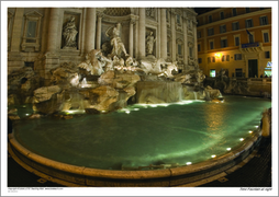 Trevi Fountain at night