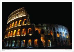 Colosseum at night