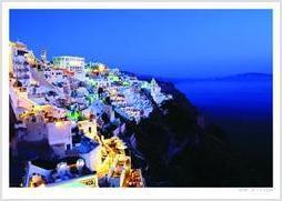 Santorini at night